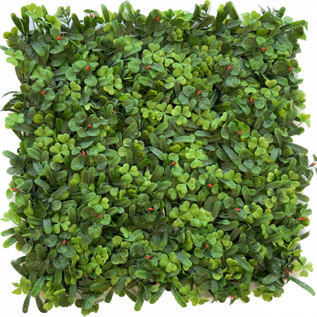 Red Spots Artificial Green Wall