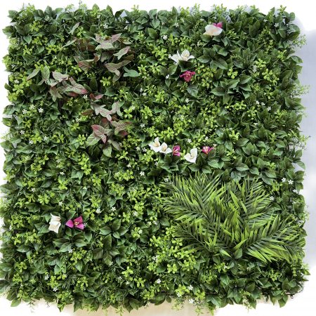 Summer Artificial Green Wall 1m x 1m