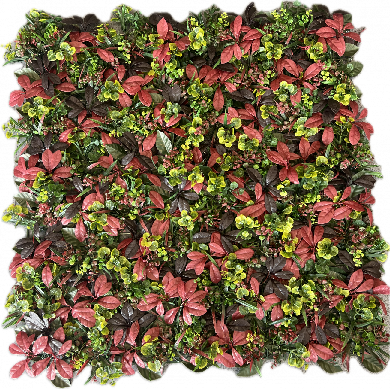 Autumn Artificial Green Wall 1m x 1m